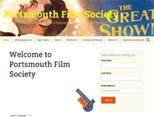 Tablet Screenshot of portsmouthfilmsociety.org.uk